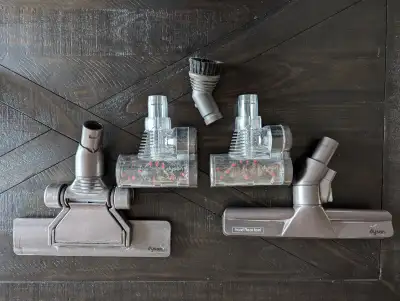 Hard floor tool Carpet tool Furniture brush 2 mini carpet power heads (good for steps) *** USED BUT...