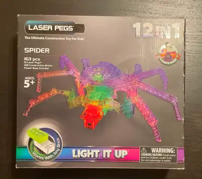 Laser Pegs 12-in-1 Spider Building Set, View more