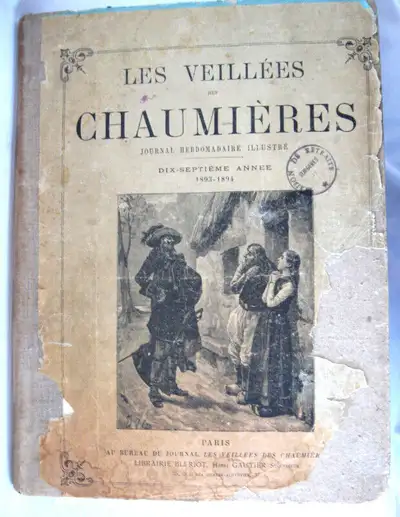 RELIURE LES VEILLEES DES CHAUMIERES COUVRANT L ANNEE 1893/ 1894, View more