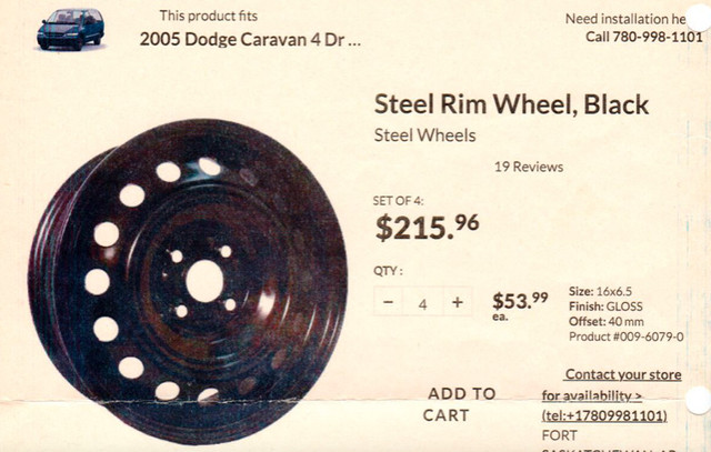 16" Tire Rim - Brand New!! in Tires & Rims in Strathcona County