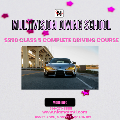 S.A.A.Q, CAR, CLASS-5, FULL DRIVING COURSE FROM APPROVED DRIVING, View more