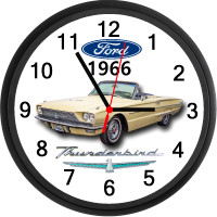 1966 Ford Thunderbird (Ivy Yellow) Custom Wall Clock - Brand New