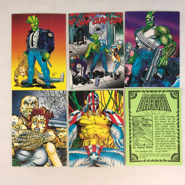THE SAVAGE DRAGON (Comic Images/1992) Complete Trading Card Set dans Art et objets de collection  à Longueuil/Rive Sud - Image 2