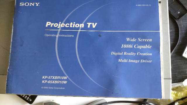 Sony 57" XBR Wide Screen Projection TV - 1080i Capable in TVs in Oakville / Halton Region - Image 2