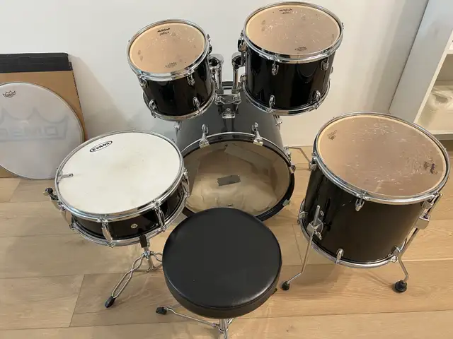 Gretsch Nighthawk Drum Kit Core + Silent Mesh Heads in Drums & Percussion in Oshawa / Durham Region - Image 6
