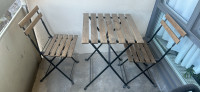 Bistro Set, IKEA TARNO outdoor table with 2 chairs 