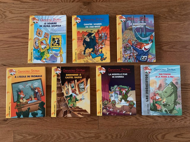 French Geronimo Stilton Books(17) & 1 Hard cover chapter in Children & Young Adult in City of Halifax
