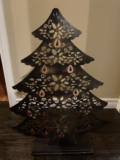 Rustic - Metal Christmas Tree - Candle Holder in Holiday, Event & Seasonal in Ottawa