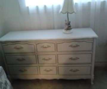 Vintage French Provincial white bedroom set with Gold trim. in Dressers & Wardrobes in Edmonton - Image 3