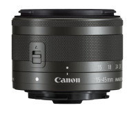 Canon EF-M 15-45mm f/3.5-6.3 IS STM, UV Protector & Lens Hood