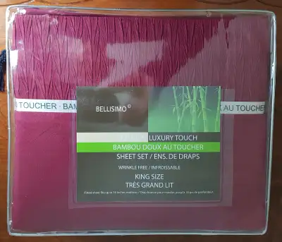 $25 King size bed sheet set, Bamboo Luxury Touch, wrinkle free,, View more