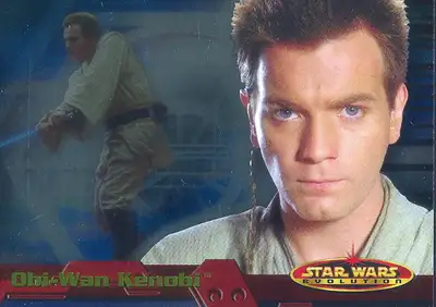 STAR WARS EVOLUTION 2001 TOPPS FOIL PROMO CARD P1 OBI-WAN KENOBI, View more
