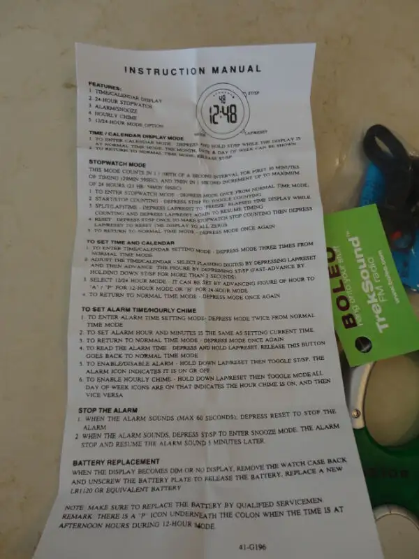 New Boleo Carabiner Trek Watches and Trek Sound FM Radio's in General Electronics in Kitchener / Waterloo - Image 6