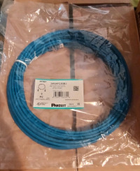 Netkey copper patch cord, category 6A, CM/LSZH, 50 ft., blue UTP