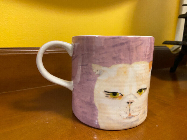 Never Used Anthropologie Carole Akins Kitty Cat Mug "Sugar" in Arts & Collectibles in Oshawa / Durham Region - Image 3