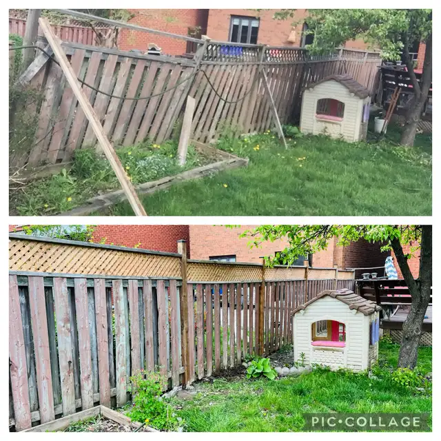 Fence and Deck service New fence OLD POST REPLACEMENT 63417618262273124