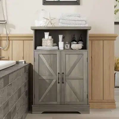 Mino Kesper Bathroom Floor Storage Cabinet, View more