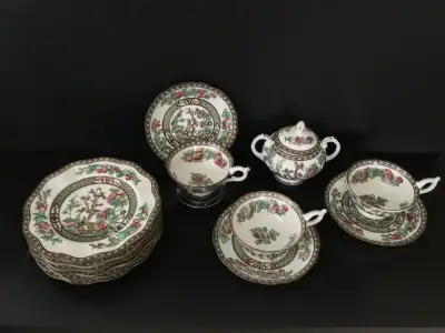 Tea set Coalport-fine bone china $ 175.00, View more