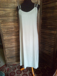 #24 Handmade Sleeveless Long Slip Sheath Dress S -M