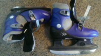 Skating boot size 1-4 adjustable - fairly used - mint blade