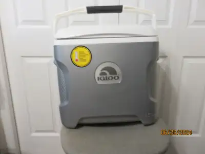 This BRAND NEW cooler that cools by plugging it into your car or trailer or RV - any 12 volt source...