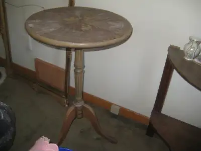 BOMBAY/VINTAGE/MODERN   ROUND DISPLAY TABLE--WOOD, View more