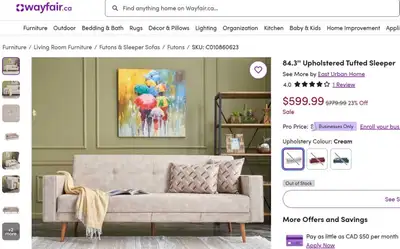 Wayfair Couch / Futon , View more