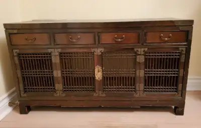 ANTIQUE TRADITIONAL ORIENTAL CABINET, View more