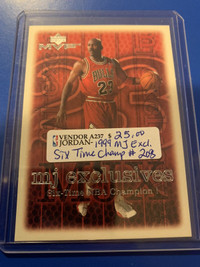 Michael Jordan MVP 1999 Exclusives #208 Six X Champ Showcase 267