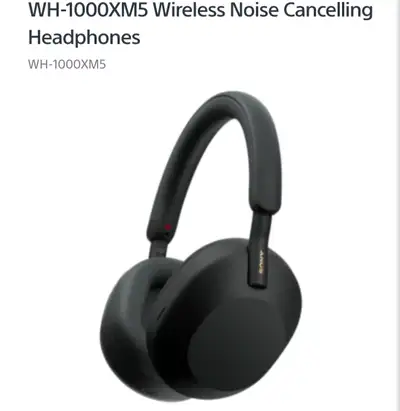 WH-1000XM5 Wireless Noise Cancelling Headphones, View more