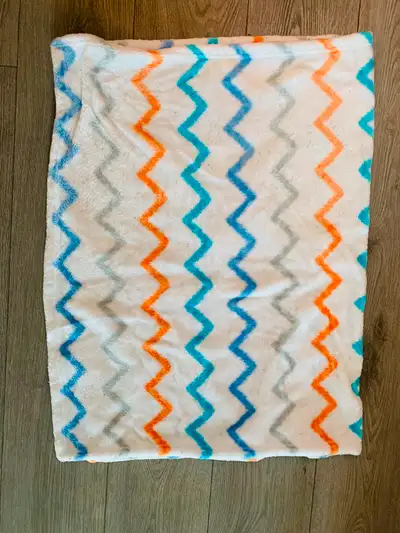 Baby white with stripes Reversible Blanket 30 in x 40 in, View more