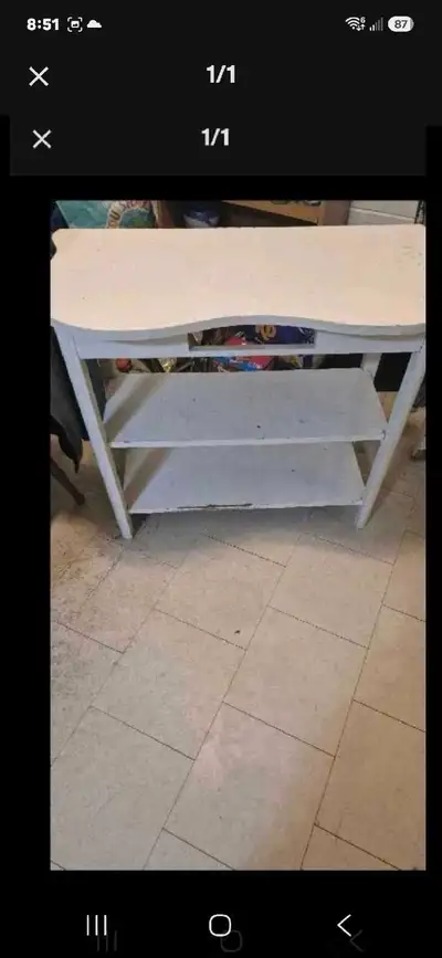 White Wooden Console Table, View more