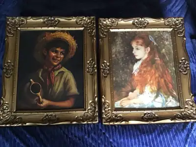 Picture Frames Vintage Ornate Renoir Tovine Winde Lithographs, View more