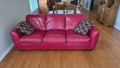 Red Leather Couch, View more