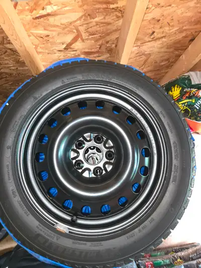Michelin X-Ice on Steel 17inch Rims. Lug nuts included. 215/55R17 matched for Toyota Camry 2023. DOT...