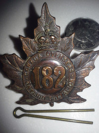 COLLECTOR SEEKING OLDER BRITISH/CANADIAN MILITARY ITEMS