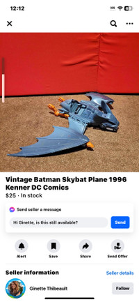 Vintage batman skybat plane