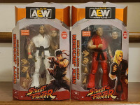 All Elite Wrestling x Street Fighter Figures