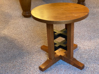 Custom Made Small Round End Table