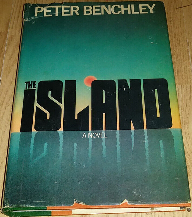 1979 Vintage Peter Benchley HCDJ Book THE ISLAND in Fiction in Kingston