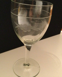 Vintage Wine Glass