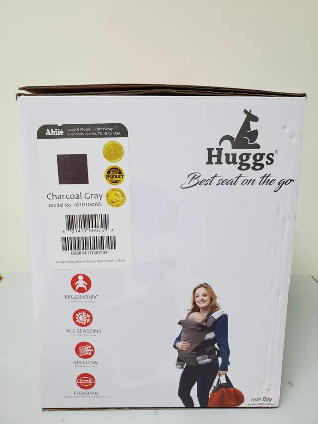 New Abiie HUGGS Baby Carrier in Strollers, Carriers & Car Seats in Markham / York Region - Image 4