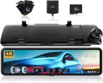 NEW Red Tiger T700 Mirror Dash Cam, 4k, View more