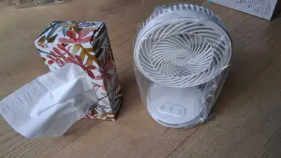 RECHARGEABLE Auto Oscillation FAN LED Night LIGHT, View more