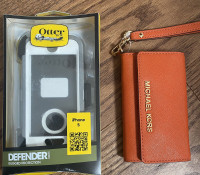 iPhone 5 Otterbox Defender and Micheal Kors case