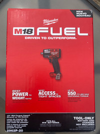 Milwaukee M18 Fuel 1/2” Mid-Torque Impact Driver 2962P-20