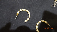 Pearl style earrings