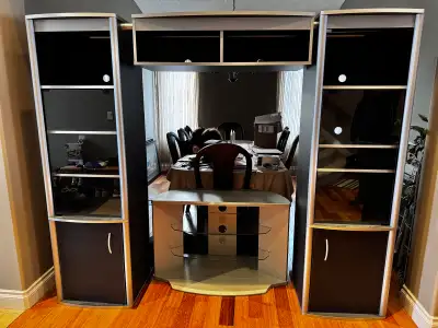 Entertainment unit with matching tv stand, View more