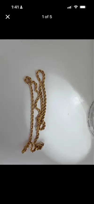 gold necklace , View more