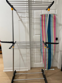  Foldable Clothes Drying Rack & Ironing board “both brand new”